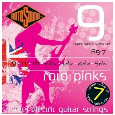 Rotosound R9 -7 String Super Light 7-String Electric Guitar Strings 9 - 52