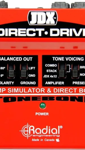 Radial JDX Direct-Drive - Active Guitar Amp Direct Box with Amp Simulation