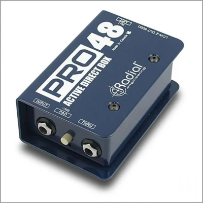 Radial Pro48 1-channel Active 48v Direct Box Phantom-powered High-resolution Active Direct Box