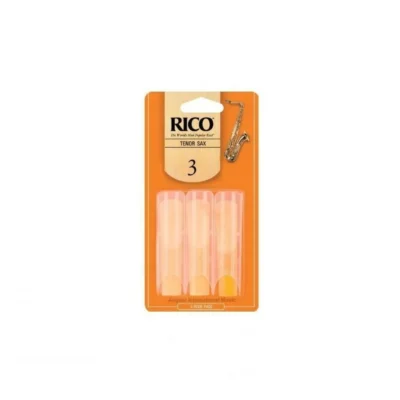 Rico Tenor Saxophone Reeds 3-Pack Strength 3 sax reeds Made in USA