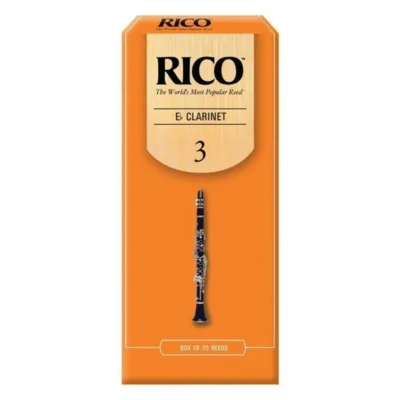 Rico Eb Clarinet Reeds, Strength 3, 25-pack Strength 3 x 25 Reeds RBA2530