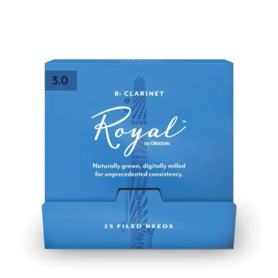 Royal by D'Addario Bb Clarinet Reeds, #3.0, 25-Count Single Reeds