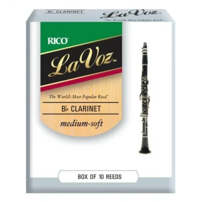 Rico La Voz Bb Clarinet Reeds, Strength Medium Soft, 10-pack RCC10MS