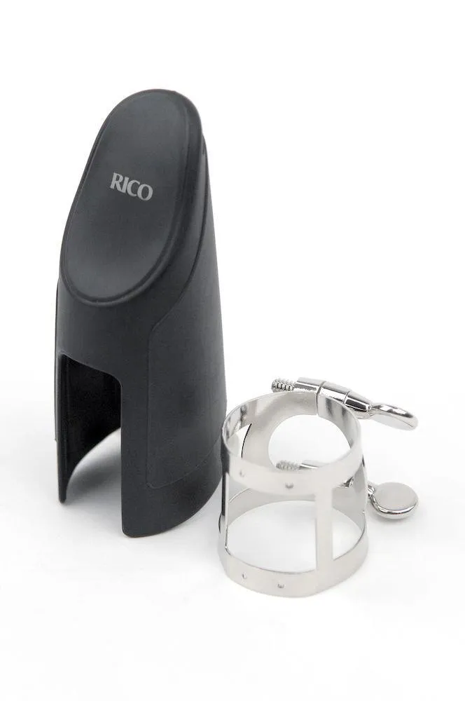 Rico Ligature & Cap, Bb Clarinet, Nickel