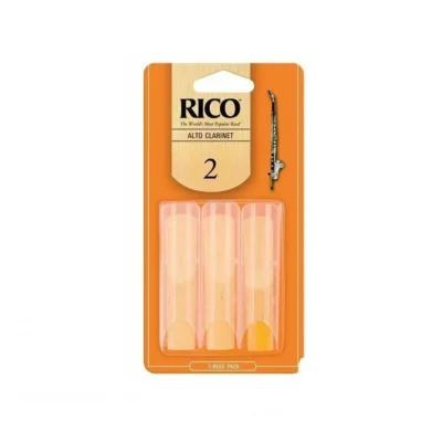 Rico Alto-Clarinet Reeds, Strength 2.0 3-pack ( Alto-Clarinet ) USA Made