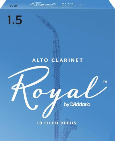 Royal by D'Addario Alto Clarinet Reeds, Strength 1.5, 10 Pack