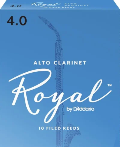Royal by D'Addario Alto Clarinet Reeds, Strength 4, 10 Pack