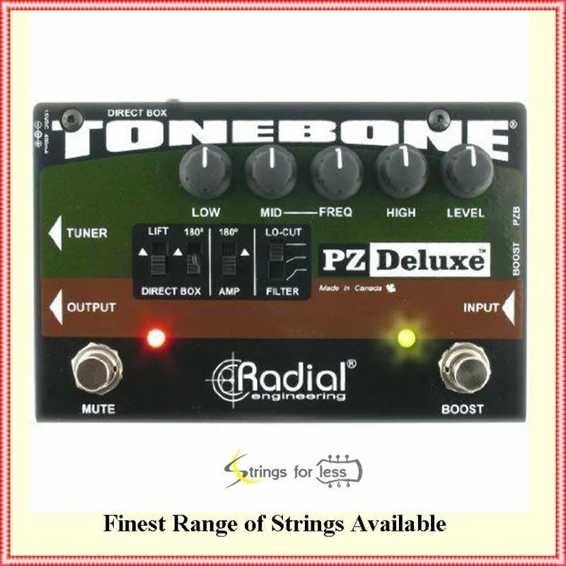 Radial Engineering Tonebone PZ-Deluxe Acoustic Preamp Pedal
