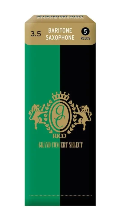 Rico Grand Concert Select Baritone Sax Reeds, Strength 3.5, 5-pack