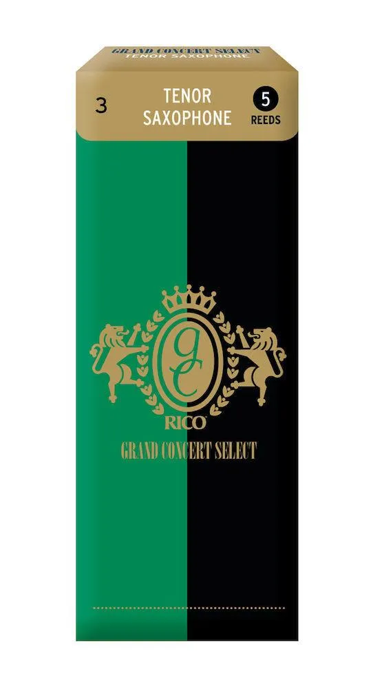 Rico Grand Concert Select Tenor Sax Reeds, Strength 3.0, 5-pack