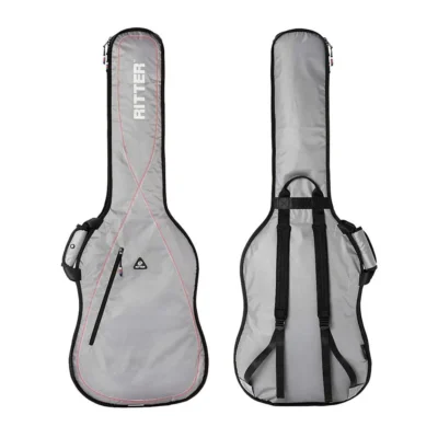 Ritter RGP2-BBRD  Silver / Red Bass Guitar Gig Bag