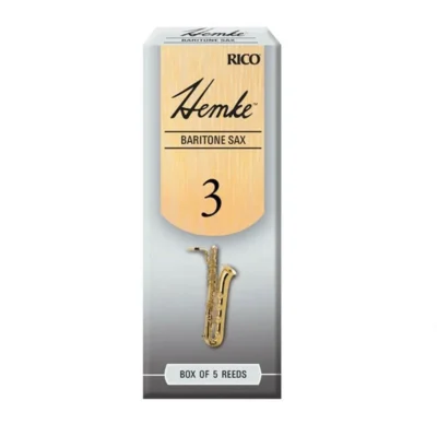 D'addario Rico  Hemke Baritone Saxophone Reeds Strength 3 Box of 5 Reeds