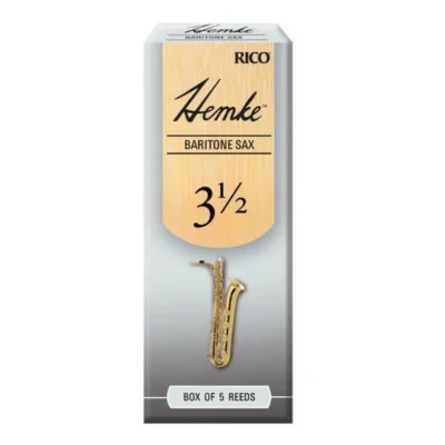 D'addario Rico Hemke Baritone Saxophone Reeds Strength 3.5  Box of 5 Reeds