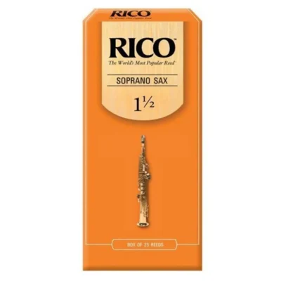Rico by D'Addario Soprano Sax Reeds, Strength 1.5, -  25 Reeds