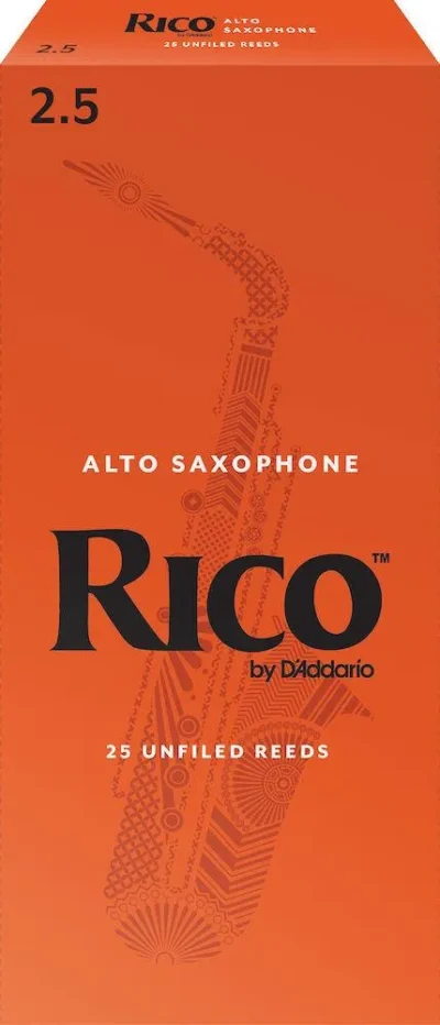 Rico by D'Addario Soprano Sax Reeds, Strength 2.5, 25-pack