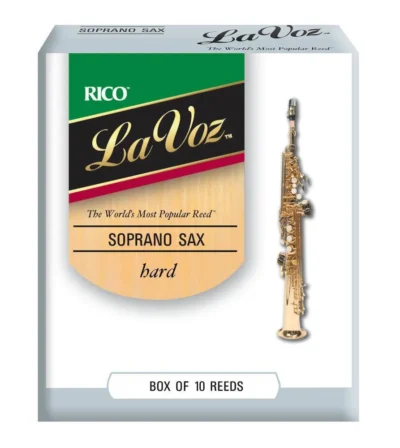 La Voz Soprano Saxophone Reeds, Strength Hard, 10 Pack