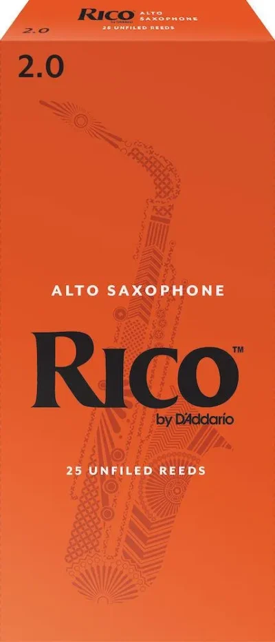 Rico by D'Addario Alto Sax Reeds, Strength 2, 25-pack