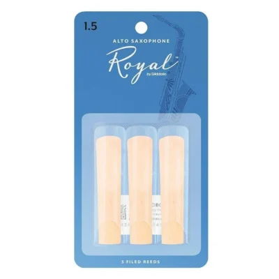 Rico Royal Alto Sax Reeds, Strength 1.5, 3-pack  RJB0315 - 3 Reed Pack