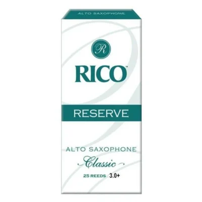 Rico Reserve Classic Alto Saxophone Reeds, Strength 3.0+  25-pack 25 Reeds