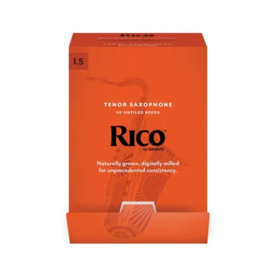 Rico by D'Addario Tenor Saxophone Reeds, Strength 1.5, 50-pack
