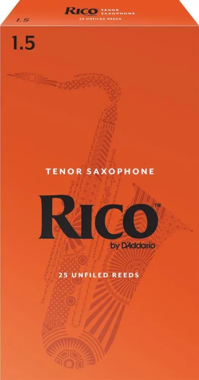 Rico by D'Addario Tenor Sax Reeds, Strength 1.5, 25-pack