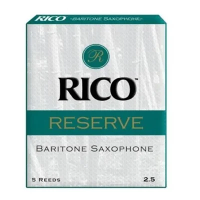 D'addario Woodwinds Rico Reserve Baritone Saxophone Reeds 5 reeds strength 2 1/2
