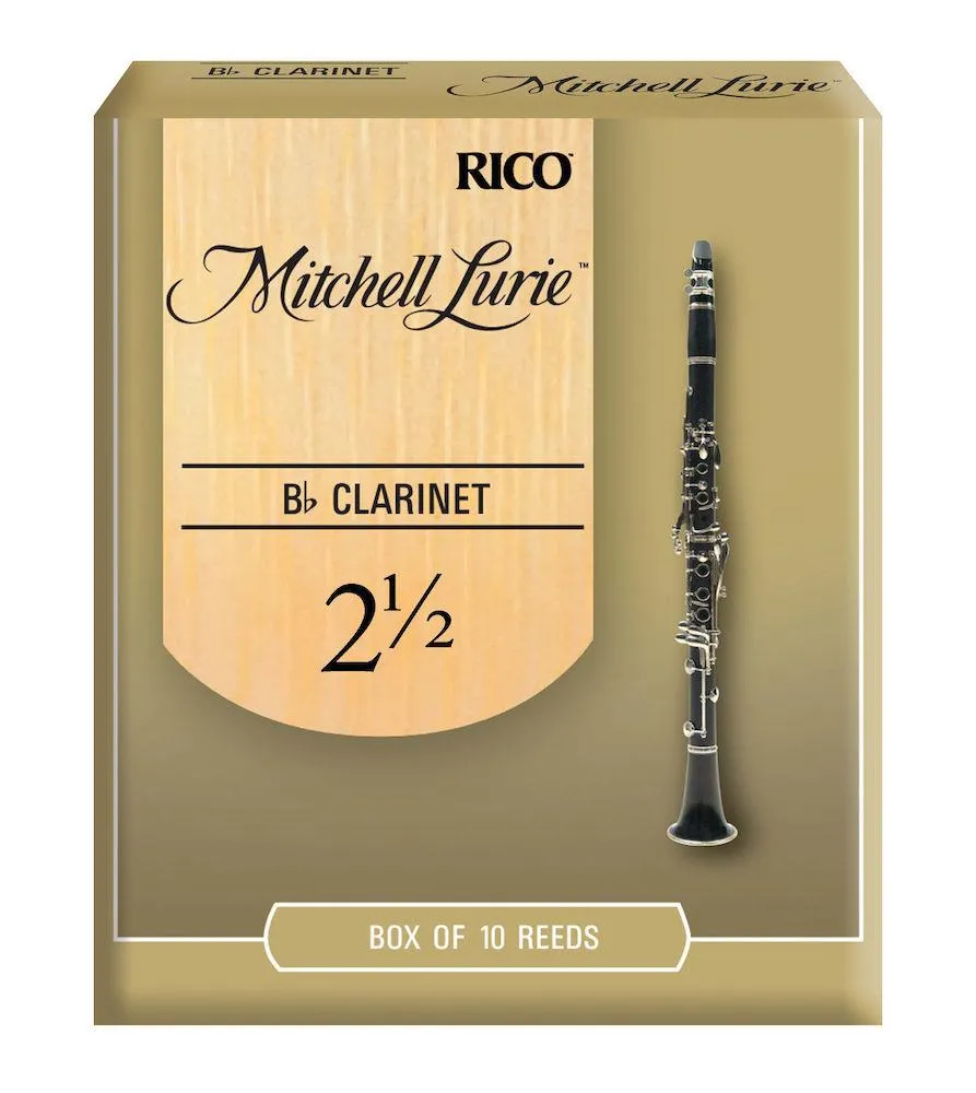 Mitchell Lurie Bb Clarinet Reeds, Strength 2.5, 10 Pack