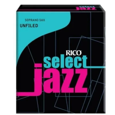 D'addario Rico Select Jazz Soprano Sax Reeds, Unfiled Strength 2 medium 10-pack