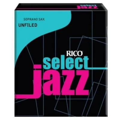 D'addario Rico Select Jazz Soprano Sax Reeds, Unfiled, Strength 2 soft 10-pack