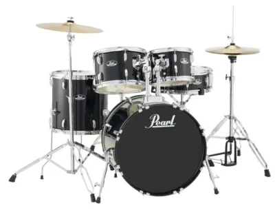 Pearl Roadshow 20" Fusion  Drum Kit w/Cymbals and Hardware - Black