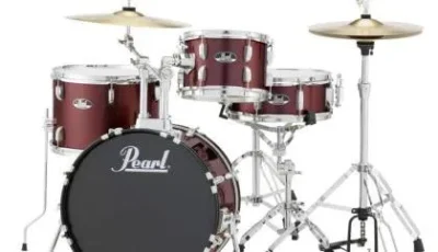 PEARL Roadshow Drum Kit -  Wine red c/w Zildjian Cymbals