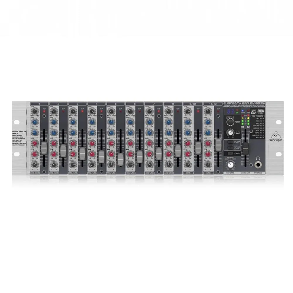 Behringer Eurorack Pro RX1202FX Rackmount Mixer with Effects