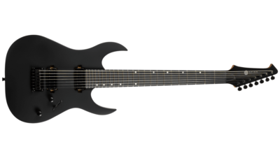 Spira Guitars S-407-MBK 7 String Electric Guitar - Satin Black