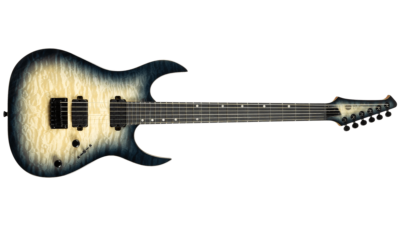 Spira S-500-QGY-E Electric Guitar - Trans Grey - Quilted Maple Top