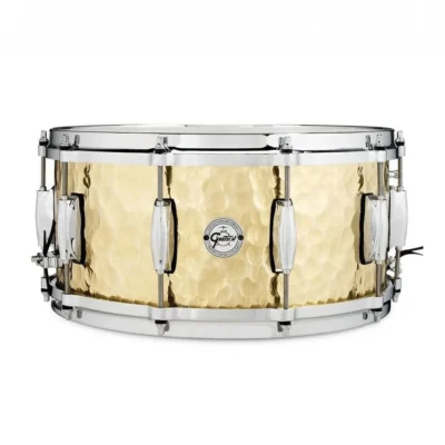 Gretsch Drums Hammered Brass Snare Drum - 6.5 x 14 inch
