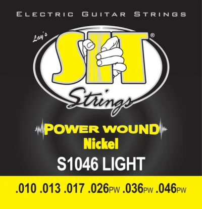 SIT Strings Power Wound Nickel S1046 Electric Guitar Strings Light 10 - 46