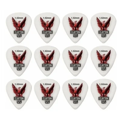 Steve Clayton Acetal Guitar Picks - Standard 1.52mm , 12 Picks / Plectrums