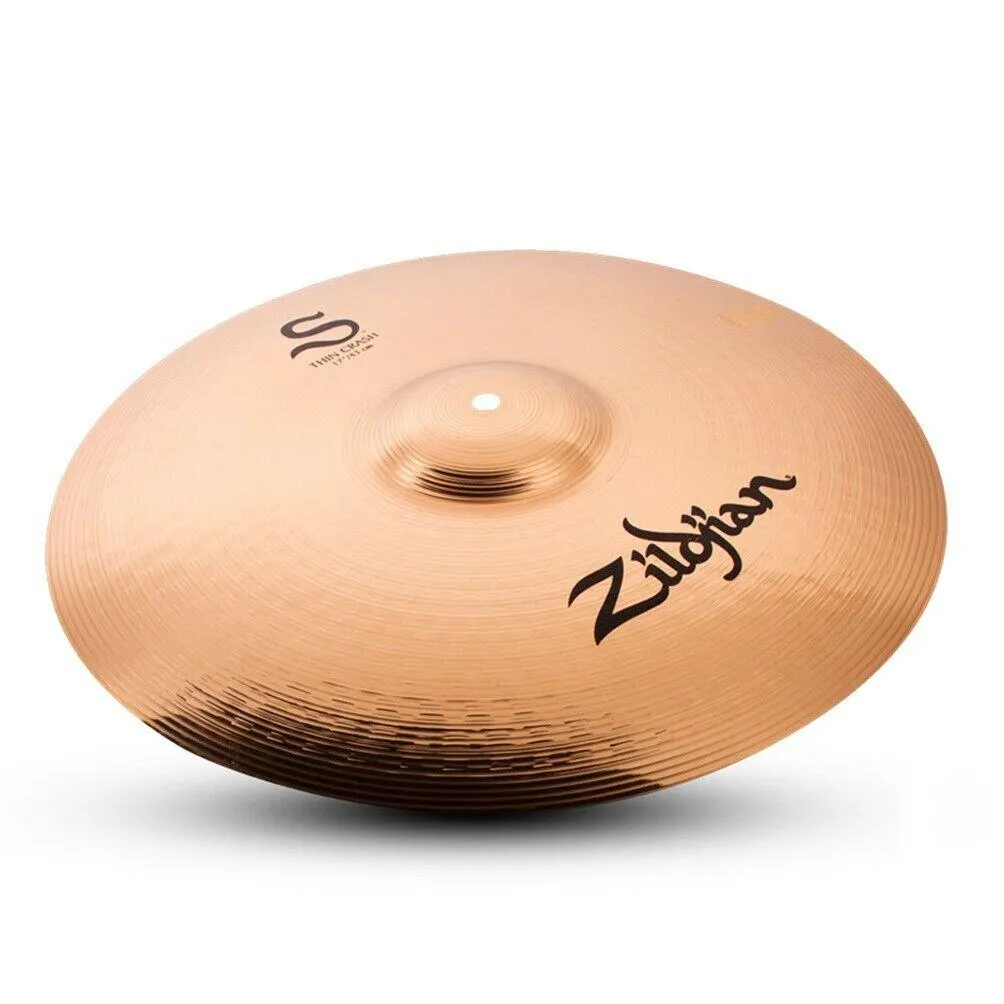 Zildjian S Series Thin Crash Cymbal - 17" Bright Finish, and Balanced Tone
