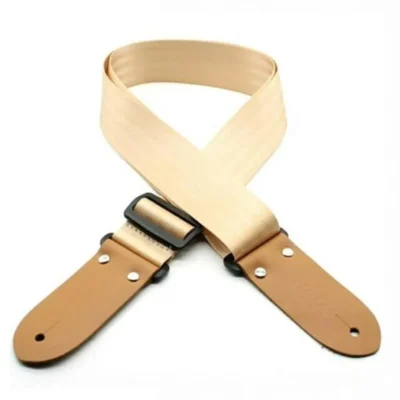 DSL Seat Belt Webbing Guitar Strap - 2" Gold Made in Australia