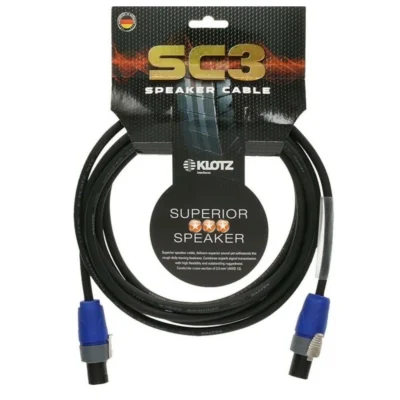 Klotz SC3 superior speaker cable 2 x 2,5 mm with Neutrik speakON F-F -5M