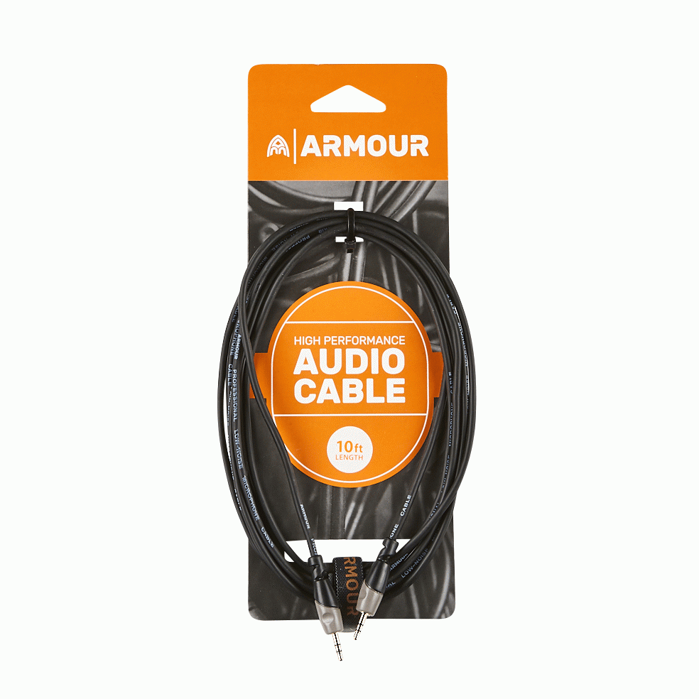 Armour SC88S 1/8" to 1/8" ( 3.5 mm ) Stereo cable - 10 Foot