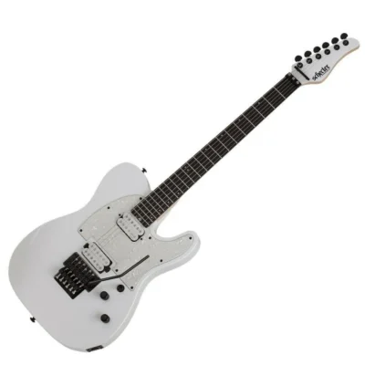 Schecter Sun Valley Super Shredder PT FR - Metallic White Floyd Rose Maple Neck