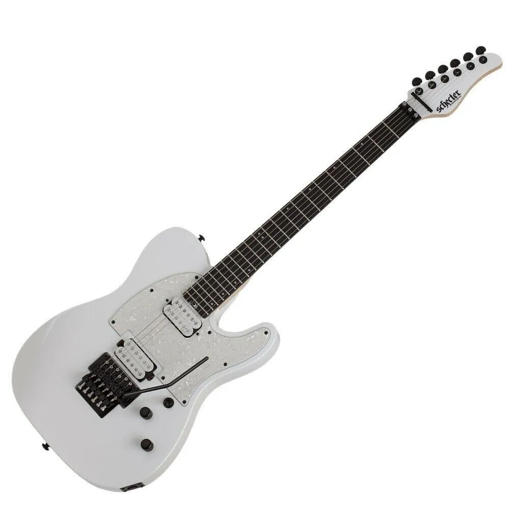 Schecter Sun Valley Super Shredder PT FR - Metallic White Floyd Rose Maple Neck