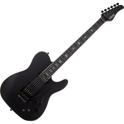 Schecter PT FR-S SLS Elite Evil Twin 6 String Electric Guitar - Satin Black