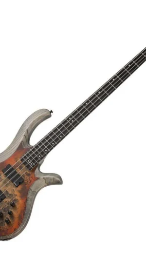 Schecter Riot-4  SARB Electric Bass - Inferno Burst Swamp Ash Body, Burl Top
