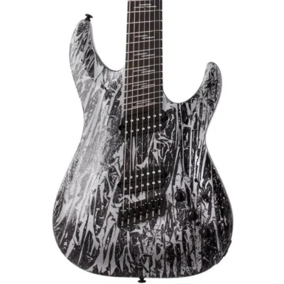 Schecter C-7  MultiScale Silver Mountain 7-String Electric Guitar
