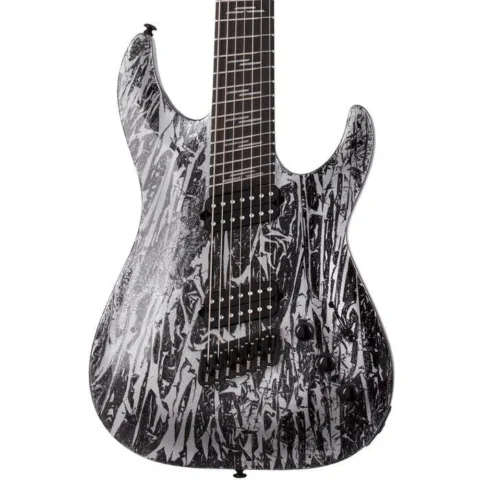 Schecter C-7  MultiScale Silver Mountain 7-String Electric Guitar