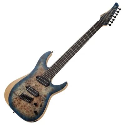 Schecter Reaper-7 Multi-Scale RH 7-String Electric Guitar-Satin Sky Burst