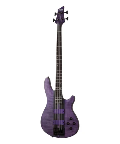 Schecter C-4 GT Electric  Bass Guitar - Satin Trans Purple