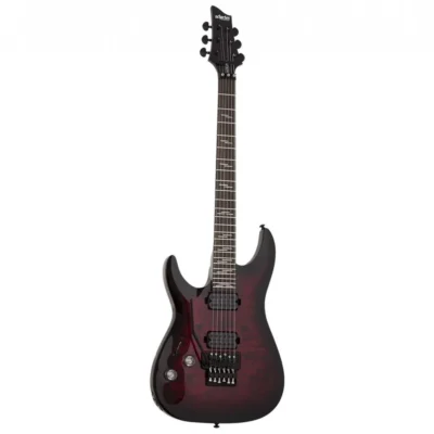 Schecter Research Omen Elite Electric Guitar Black Cherry Left Handed Floyd Rose